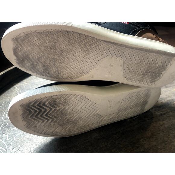 Men's Levis 501 Denim and Leather High Top Sneakers- sz 10.5 - Picture 7 of 12